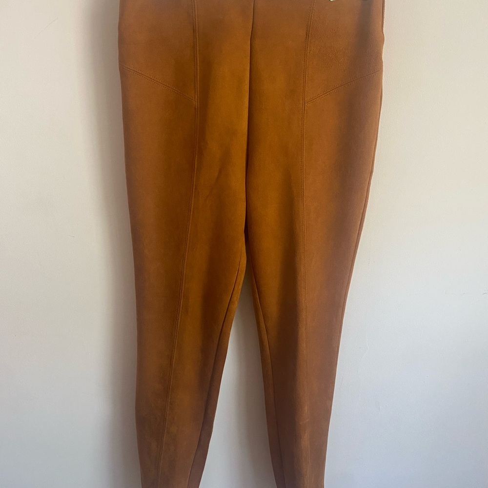 Marc New York Tan Faux Suede Pants Size XS